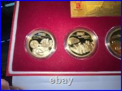 Ancient China Four Great Inventions Medallion Set & Certificate & Ca (cjl006327)