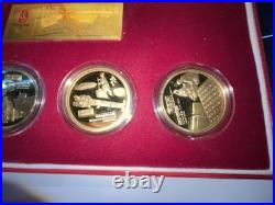 Ancient China Four Great Inventions Medallion Set & Certificate & Ca (cjl006327)