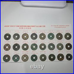 Ancient Chinese 24 Cash Coin Set-northern Sung Dynasty Ancient Chinese 24 Cash Coin Set-northern Sung Dynasty