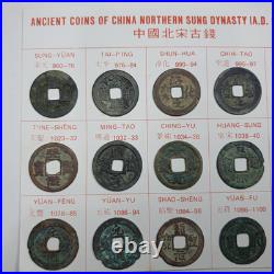 Ancient Chinese 24 Cash Coin Set-northern Sung Dynasty Ancient Chinese 24 Cash Coin Set-northern Sung Dynasty