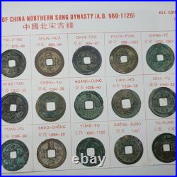 Ancient Chinese 24 Cash Coin Set-northern Sung Dynasty Ancient Chinese 24 Cash Coin Set-northern Sung Dynasty