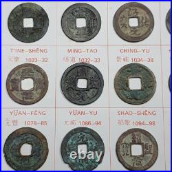 Ancient Chinese 24 Cash Coin Set-northern Sung Dynasty Ancient Chinese 24 Cash Coin Set-northern Sung Dynasty