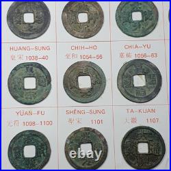 Ancient Chinese 24 Cash Coin Set-northern Sung Dynasty Ancient Chinese 24 Cash Coin Set-northern Sung Dynasty