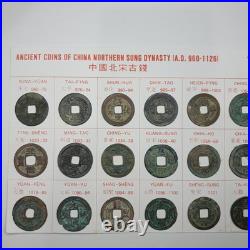 Ancient Chinese 24 Cash Coin Set-northern Sung Dynasty Ancient Chinese 24 Cash Coin Set-northern Sung Dynasty
