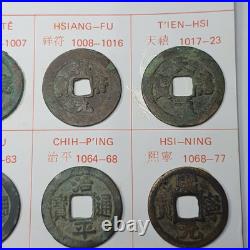 Ancient Chinese 24 Cash Coin Set-northern Sung Dynasty Ancient Chinese 24 Cash Coin Set-northern Sung Dynasty