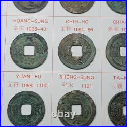 Ancient Chinese 24 Cash Coin Set-northern Sung Dynasty Ancient Chinese 24 Cash Coin Set-northern Sung Dynasty