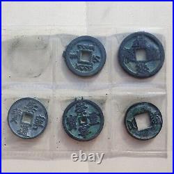 Ancient Chinese 5 Cash Coin Set