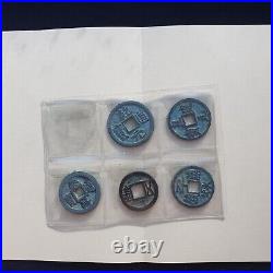 Ancient Chinese 5 Cash Coin Set