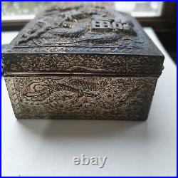 Ancient Chinese 88 Cash Coin Set-dragon Trinket Box