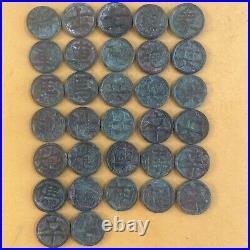 Ancient Chinese coins, chess coins, a set of 32 pieces, well preserved #X-32
