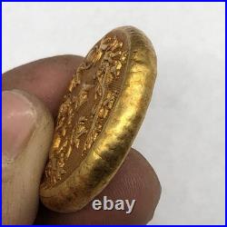 Antique Chinese Gold Coin Set of 5 Qing Dynasty Style Vintage Collectible Antique Chinese Gold Coin Set of 5 Qing Dynasty Style Vintage Collectible