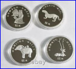 Archeological Finds 1992 China Ag Proof 4 Coin Set