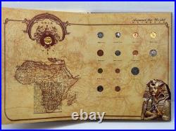 Around the World Coin Collection Album COA 100+ World Coins Rare Set