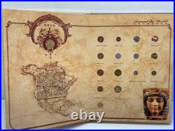 Around the World Coin Collection Album COA 100+ World Coins Rare Set