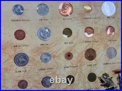Around the World Coin Collection Album COA 100+ World Coins Rare Set