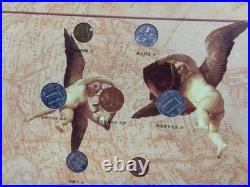Around the World Coin Collection Album COA 100+ World Coins Rare Set