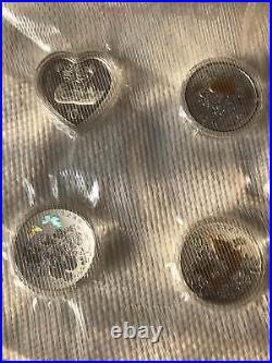 Auspicious Culture Happiness Symbols Set China 4x10 Yuan 4x1oz Silver 2015 PP