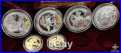 Beijing 2008 China Olympic Games 29 Gold & Silver Color 6-Coins Set Box & COA