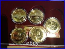 Beijing 2008 Olympic Games Mascot Coin Set Fuwa 5 Medallion Official product