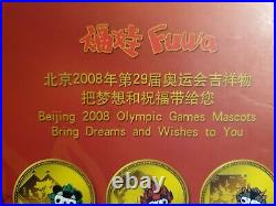 Beijing 2008 Olympic Games Mascot Coin Set Fuwa 5 Medallion Official product