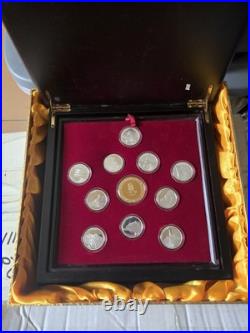 Beijing 2008 Olympic Gold and Silver Coin Set WITH Stamp Book