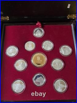 Beijing 2008 Olympic Gold and Silver Coin Set WITH Stamp Book