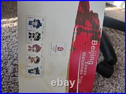 Beijing 2008 Olympic Gold and Silver Coin Set WITH Stamp Book