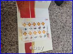 Beijing 2008 Olympic Gold and Silver Coin Set WITH Stamp Book