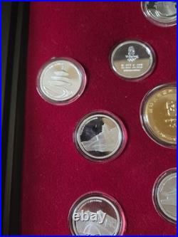 Beijing 2008 Olympic Gold and Silver Coin Set WITH Stamp Book