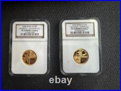 Beijing Olympics Series II 2008 Gold and Silver 6 piece Coin Set with COAs
