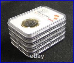 CHINA 10Y 2018, Dog, NGC MS 69 PL, Chinese New Year Label, A Set of 5 Pieces