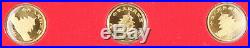 CHINA 1982-1987 1/10 Oz GOLD PANDA 7 Coin Sealed in OMP GEM BU Prestige Set +BOX