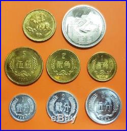 CHINA 1984 PROOF 7 COINS + MEDAL Year of the Rat RARE Without Shenyang Mint Set