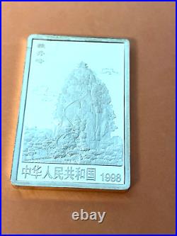 CHINA 1998 S20Y SILVER GUILIN set 4 S20Y blocks beautiful scenery