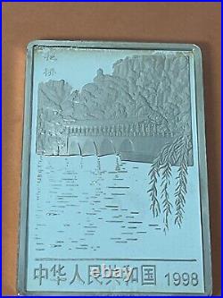 CHINA 1998 S20Y SILVER GUILIN set 4 S20Y blocks beautiful scenery