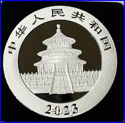 CHINA (2) 10 Yuan 2023 Silver Colorized Panda Day/Night Coin Set OGP/COA