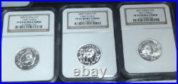 CHINA 2007 3 Yuan Silver Panda 25th Aniv Comp. Set NGC PF69 ULTRA CAMEO 25 Coins
