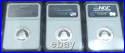 CHINA 2007 3 Yuan Silver Panda 25th Aniv Comp. Set NGC PF69 ULTRA CAMEO 25 Coins