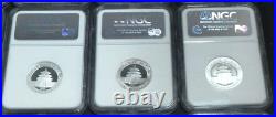 CHINA 2007 3 Yuan Silver Panda 25th Aniv Comp. Set NGC PF69 ULTRA CAMEO 25 Coins