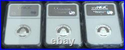 CHINA 2007 3 Yuan Silver Panda 25th Aniv Comp. Set NGC PF69 ULTRA CAMEO 25 Coins