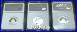 CHINA 2007 3 Yuan Silver Panda 25th Aniv Comp. Set NGC PF69 ULTRA CAMEO 25 Coins