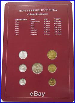 CHINA SET 1981 RARE UNC COIN SETS OF ALL NATIONS FRANKLIN MINT #p411 077
