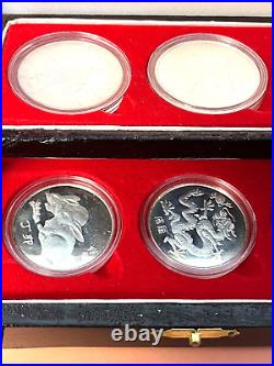 CHINA Silver LUNAR set 1981-1992 12 medals 5.18 gr silver each