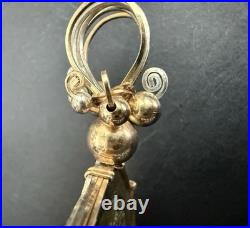 CHINESE COIN SET COIN CHARM PENDANT WRAPED IN 10k GOLD WIRE