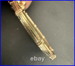 CHINESE COIN SET COIN CHARM PENDANT WRAPED IN 10k GOLD WIRE