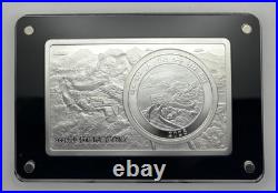 CHINESE DRAGON 2025 Premium Set 1 oz Silver Coin & 2 oz Silver Bar China MDM