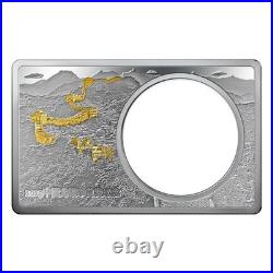 CHINESE DRAGON 2025 Premium Set 1 oz Silver Coin & 2 oz Silver Bar China MDM