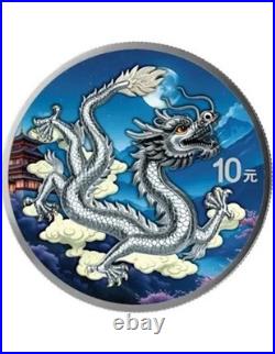 CHINESE DRAGON Day & Night Set 2x 30g Silver Coin 10 Yuan China 2026