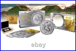 CHINESE SILVER DRAGON COIN BAR 2oz/1oz Set Coin 10 Yuan China 2025 PRESALE 8/15 CHINESE SILVER DRAGON COIN BAR 2oz/1oz Set Coin 10 Yuan China 2025 PRESALE 8/15