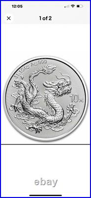 CHINESE SILVER DRAGON COIN BAR 2oz/1oz Set Coin 10 Yuan China 2025 PRESALE 8/15 CHINESE SILVER DRAGON COIN BAR 2oz/1oz Set Coin 10 Yuan China 2025 PRESALE 8/15